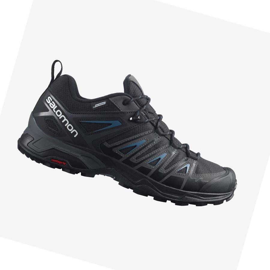 Salomon X ULTRA PIONEER CLIMASALOMON™ WATERPROOF Túracipő Férfi Fekete | HU 2069SGL